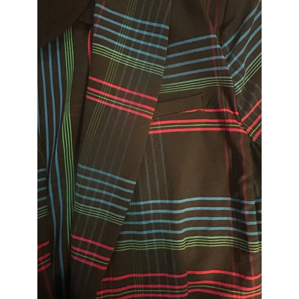 CAbi 3850 Plaid Holiday Blazer Size Large - Picture 5 of 6